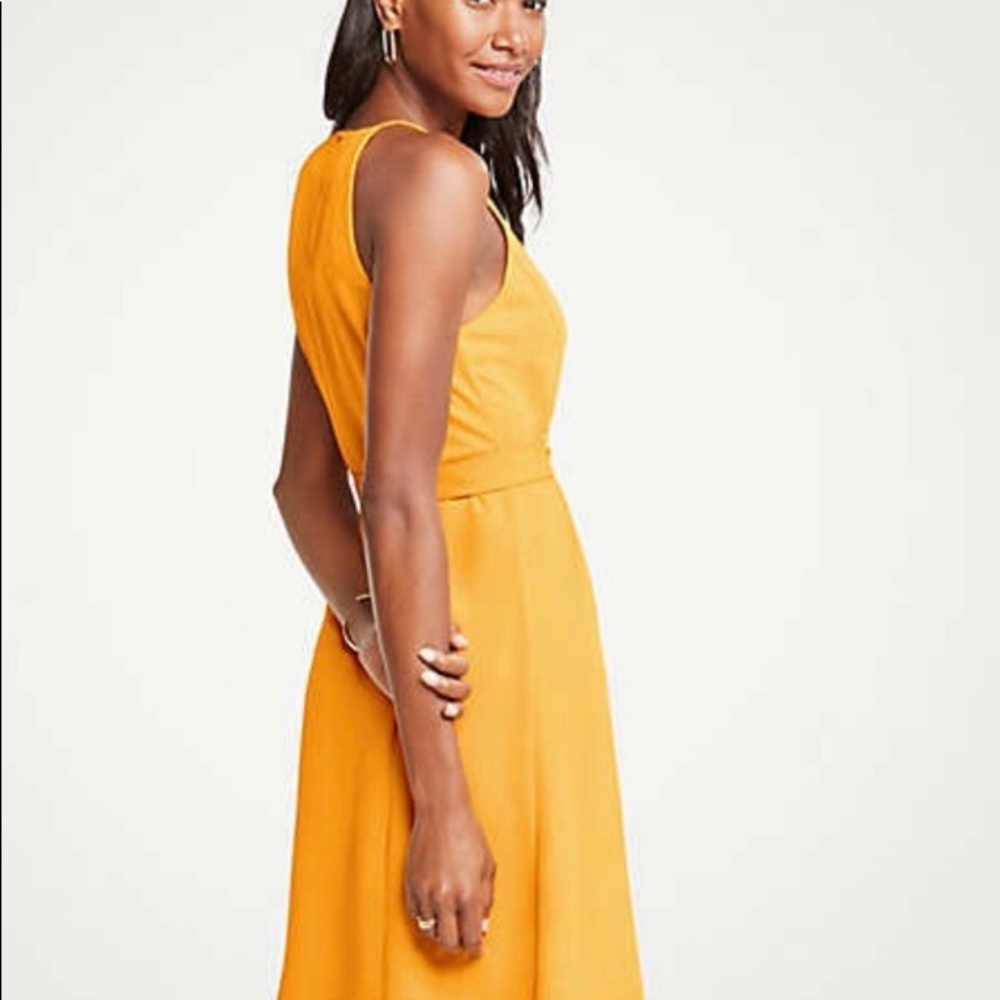 SUMMER YELLOW  A LINE BELTED SUNDRESS